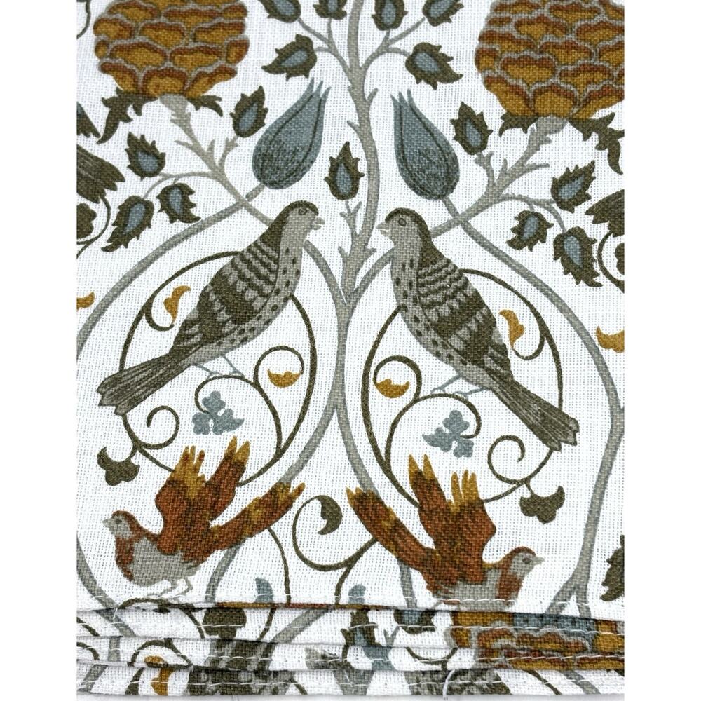 William Morris & Co Placemats Seasons by May 100% Cotton Fabric 13x19 Set 4 Fall - Picture 9 of 11